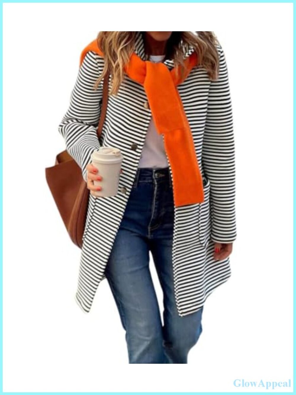 Women's Color Block Striped Hooded Cardigan Sweaters Coatigan Jacket with